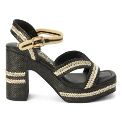 Adelaide Platform Block Heel Ankle Strap Sandals