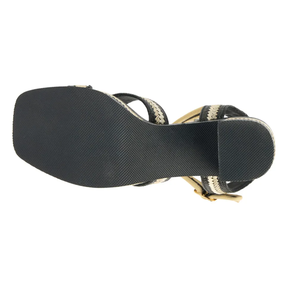 Adelaide Platform Block Heel Ankle Strap Sandals