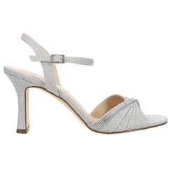 Agnes Rhinestone Ankle Strap Evening Sandals