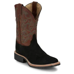 Alamo 11 Inch Roughout Square Toe Cowboy Boots