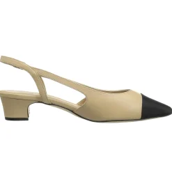 Aliz Round Toe Slingback Pumps