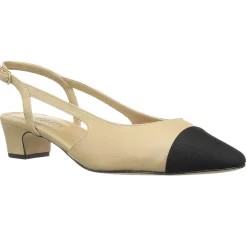 Aliz Round Toe Slingback Pumps