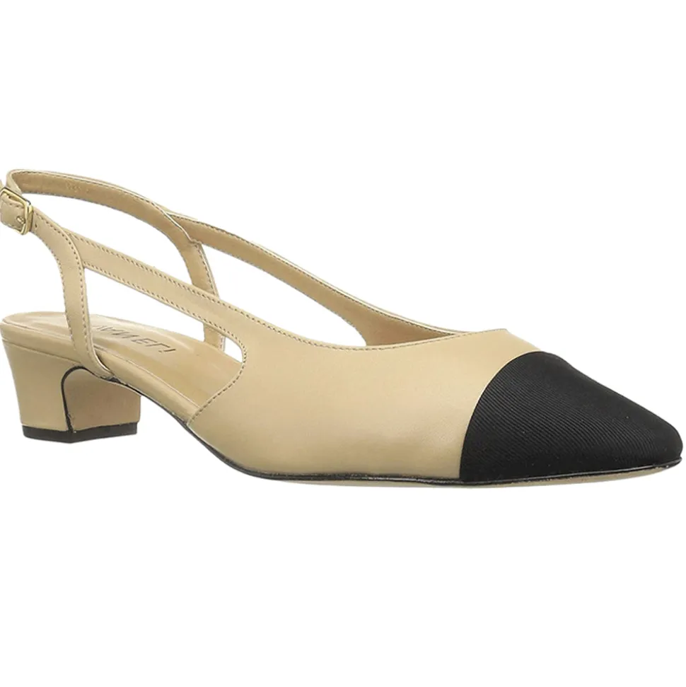 Aliz Round Toe Slingback Pumps