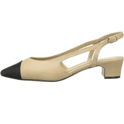 Aliz Round Toe Slingback Pumps