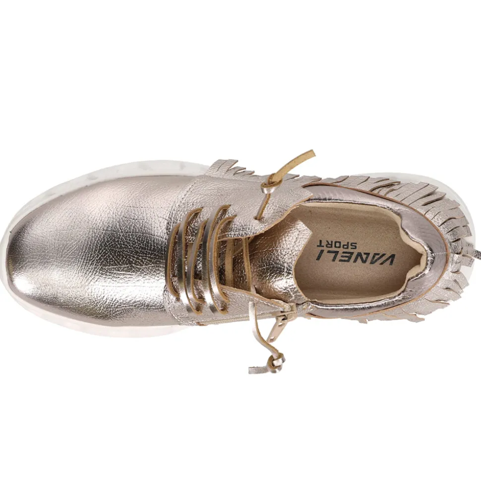 Alvina Metallic Lace Up Sneakers