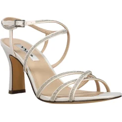 Anna Rhinestone Ankle Strap Sandals