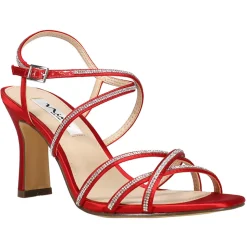 Anna Rhinestone Ankle Strap Sandals