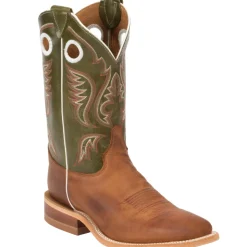 Austin 11 Inch Embroidered Square Toe Pull On Cowboy Boots