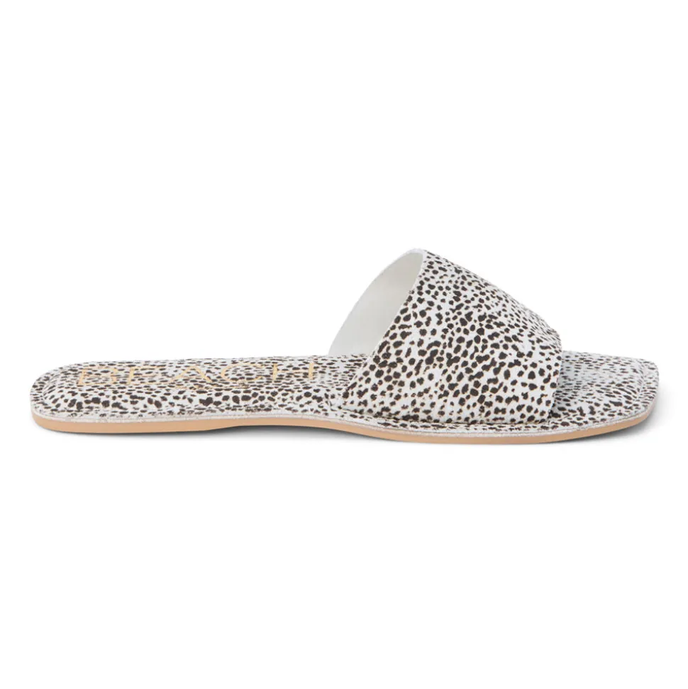 Bali Leopard Print Slide Flat Sandals