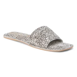 Bali Leopard Print Slide Flat Sandals