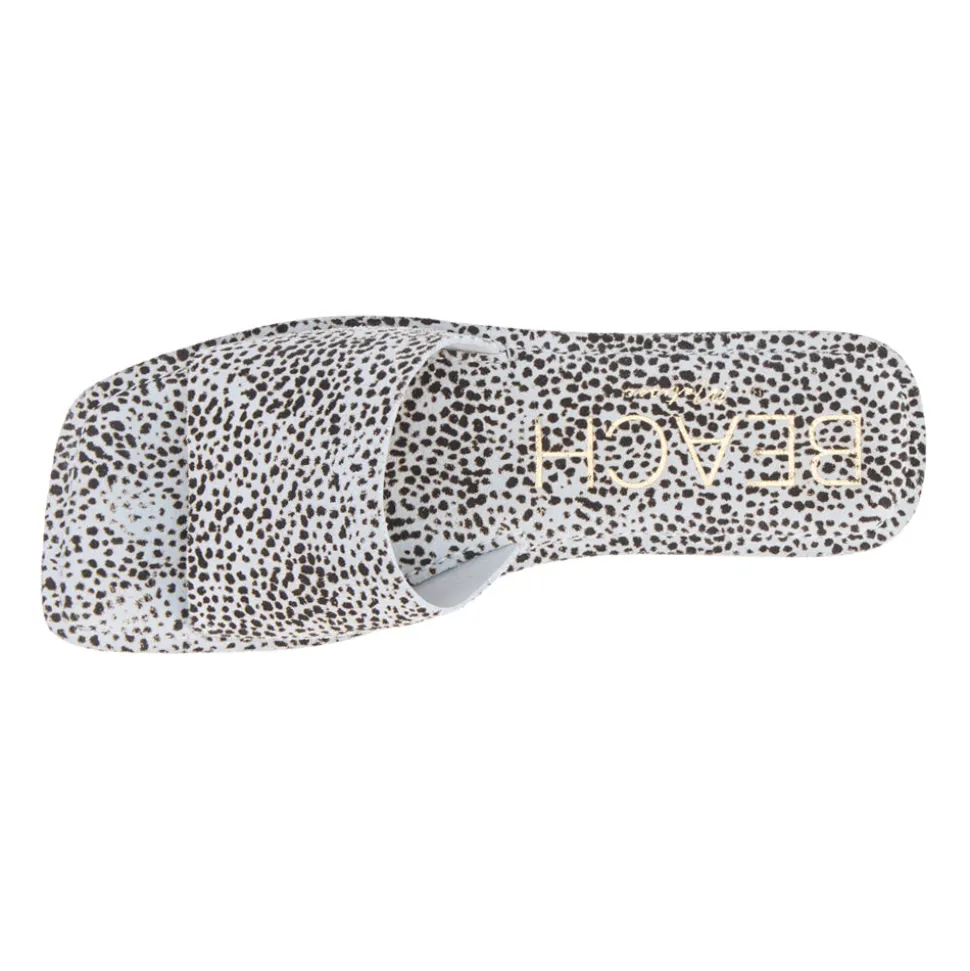 Bali Leopard Print Slide Flat Sandals