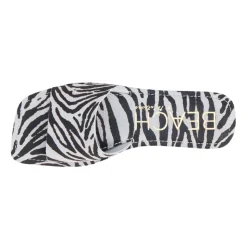 Bali Zebra Print Slide Flat Sandals
