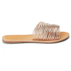 Baxter Metallic Slide Flat Sandals