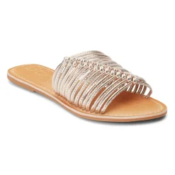 Baxter Metallic Slide Flat Sandals