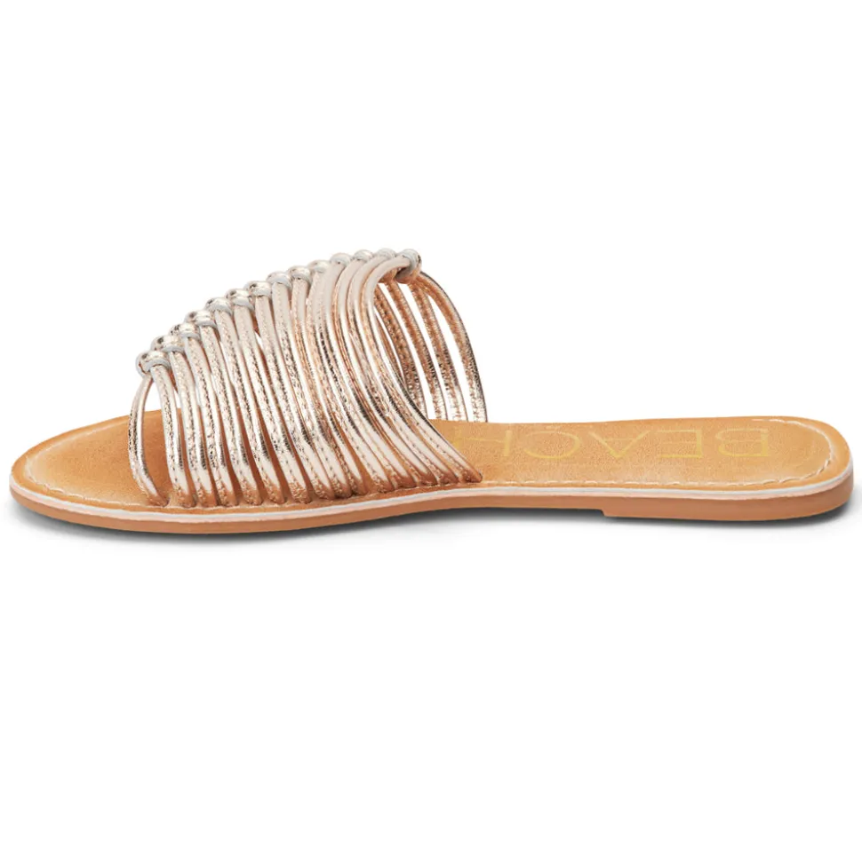 Baxter Metallic Slide Flat Sandals
