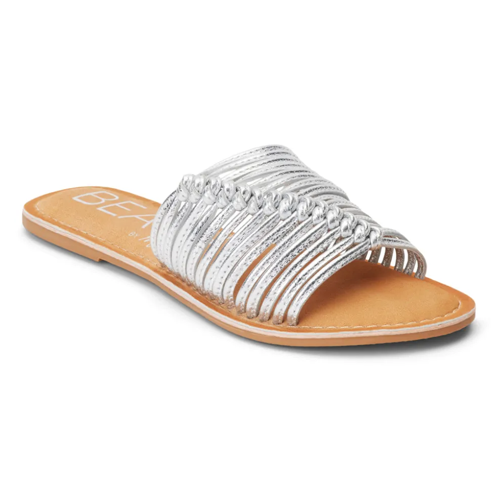 Baxter Metallic Slide Flat Sandals