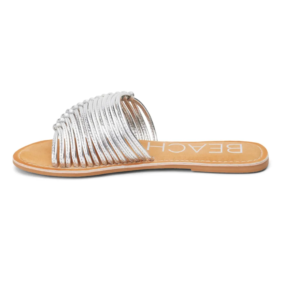 Baxter Metallic Slide Flat Sandals