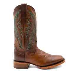 Beau Embroidered Square Toe Cowboy Boots