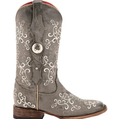 Bella Embroidered Square Toe Cowboy Boots