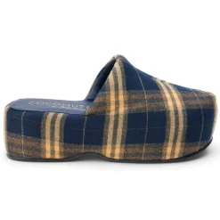 Bella Plaid Platform Mule Clogs