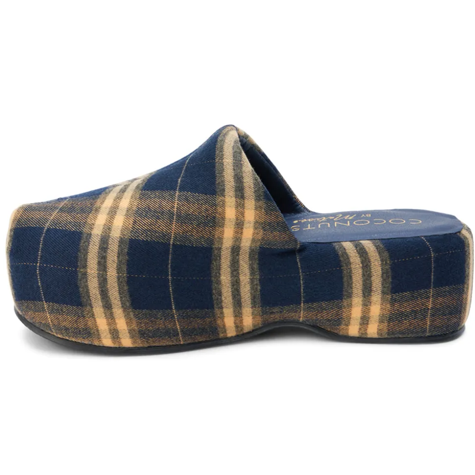 Bella Plaid Platform Mule Clogs