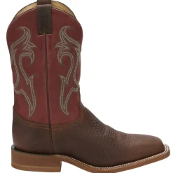 Bender 11 Inch Embroidered Square Toe Cowboy Boots