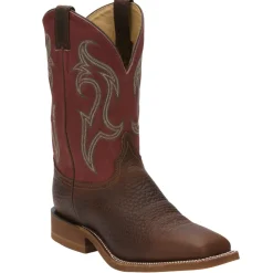 Bender 11 Inch Embroidered Square Toe Cowboy Boots