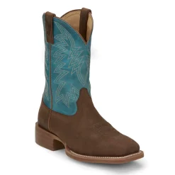 Big Bucks 11 Inch Embroidered Wide Square Toe Cowboy Boots