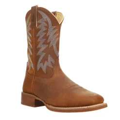 Big Bucks 11 Inch Embroidered Wide Square Toe Cowboy Boots