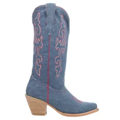 Billie Jean Embroidered Pointed Toe Cowboy Boots