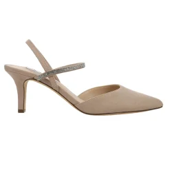 Billie Rhinestone Pointed Toe Slingback Pumps