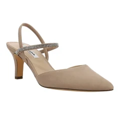 Billie Rhinestone Pointed Toe Slingback Pumps