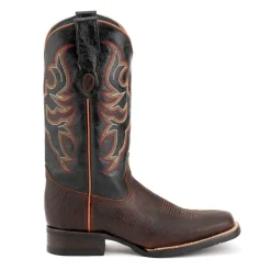 Blaze Embroidered Square Toe Cowboy Boots