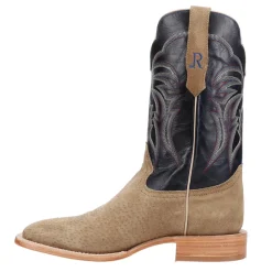 Boar Wide Embroidered Square Toe Cowboy Boots