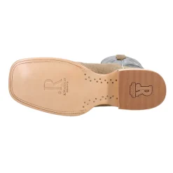 Boar Wide Embroidered Square Toe Cowboy Boots