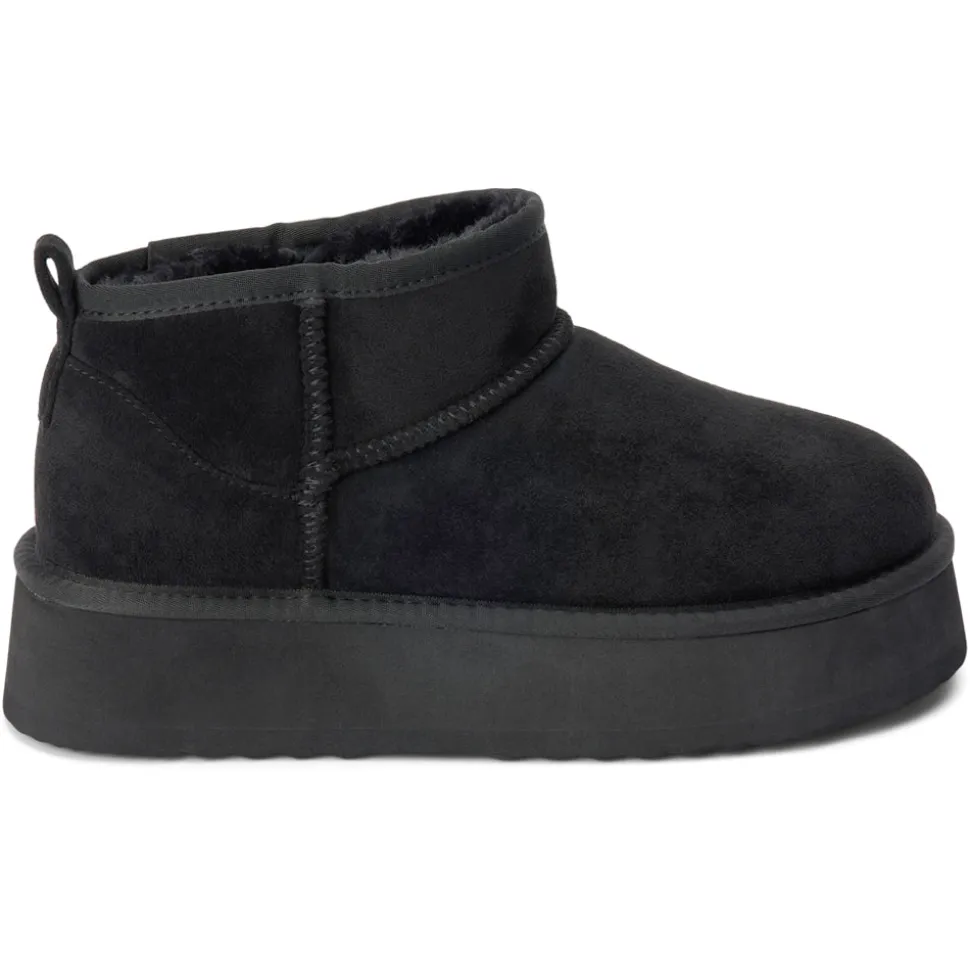 Breckenridge Round Toe Pull On Platform Booties