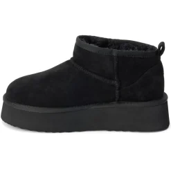 Breckenridge Round Toe Pull On Platform Booties