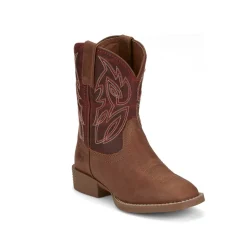 Canter Wide Square Toe Cowboy Boots (Toddler-Big Kid)