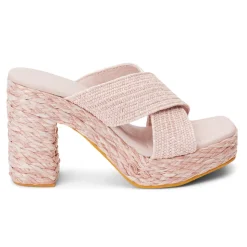 Caravan Block Heel Platform Espadrille Sandals