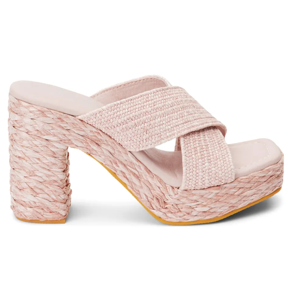 Caravan Block Heel Platform Espadrille Sandals