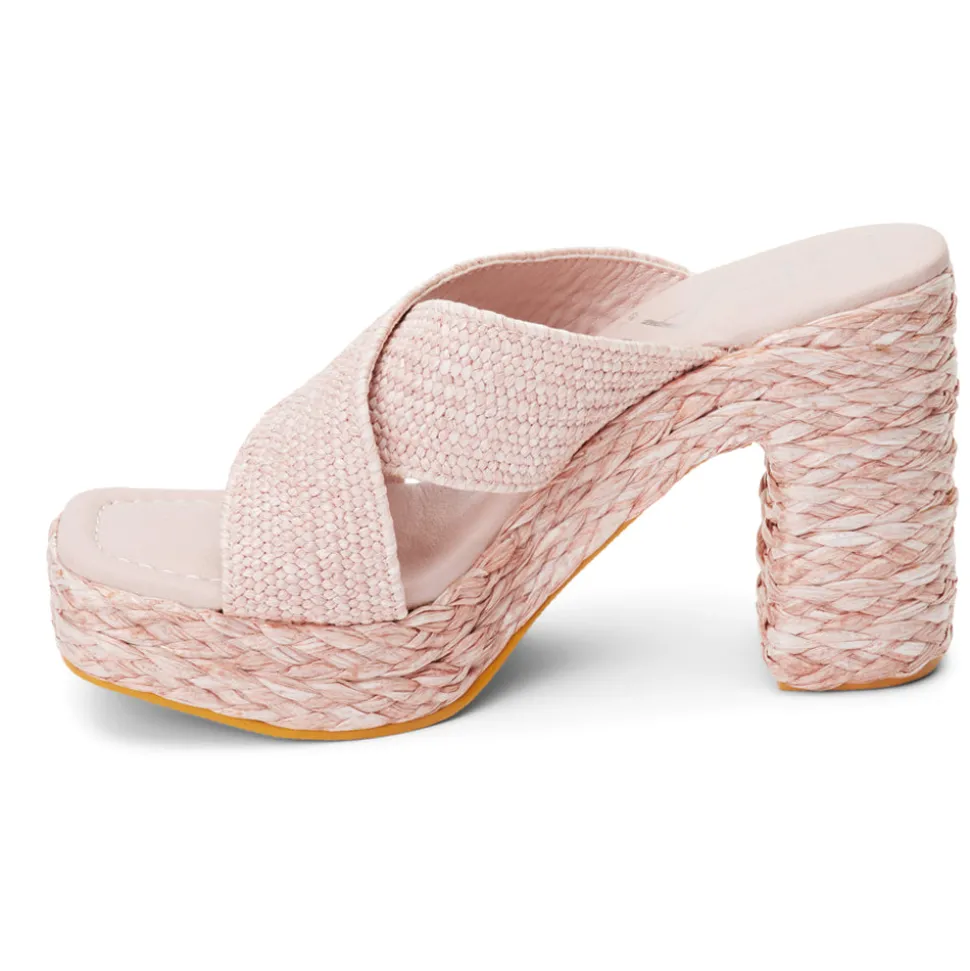 Caravan Block Heel Platform Espadrille Sandals