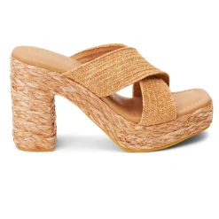 Caravan Block Heel Platform Espadrille Sandals