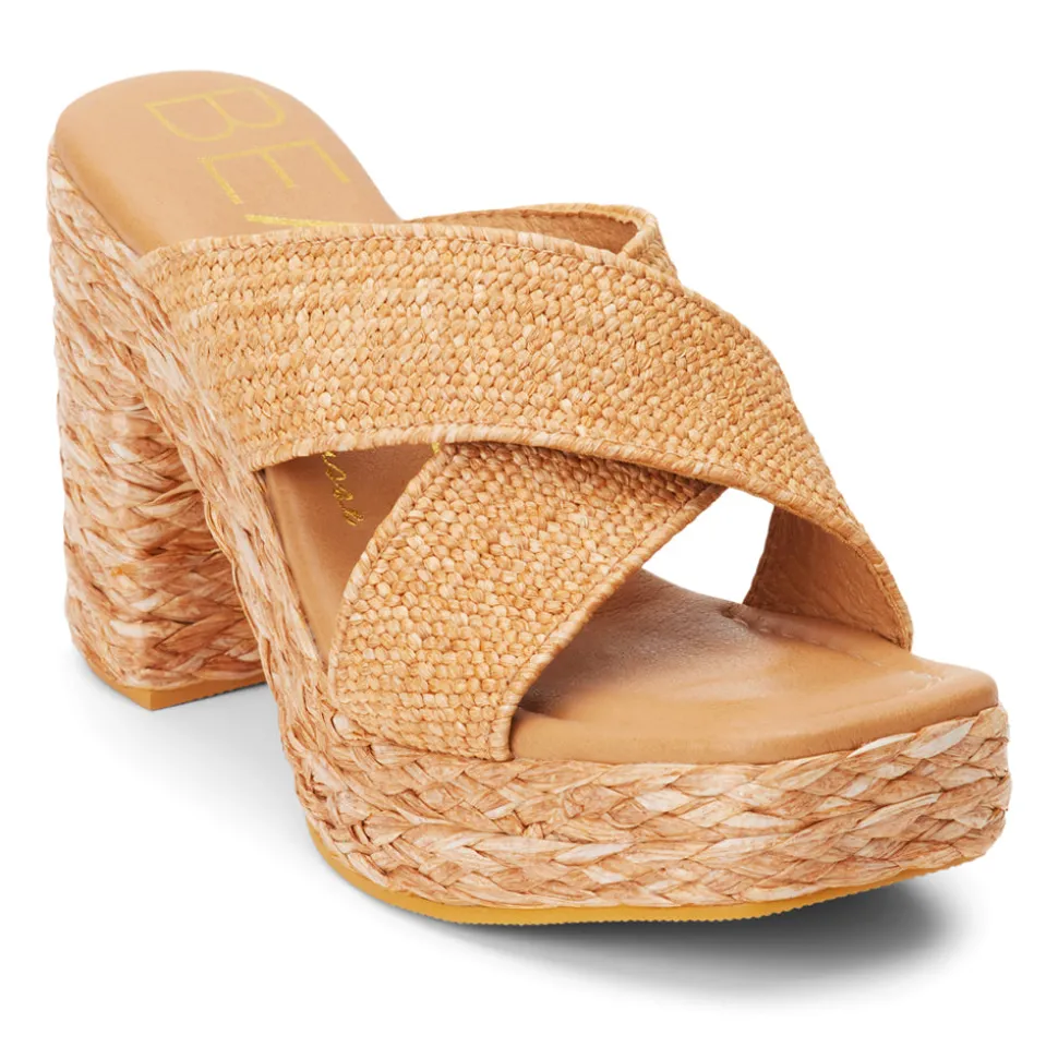 Caravan Block Heel Platform Espadrille Sandals