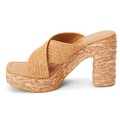 Caravan Block Heel Platform Espadrille Sandals