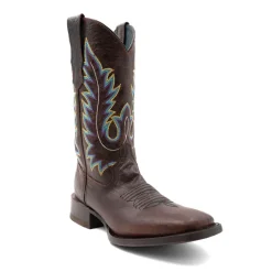 Chase Embroidered Square Toe Cowboy Boots