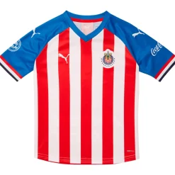 Chivas Home Replica V Neck Short Sleeve Soccer Jersey (Youth)