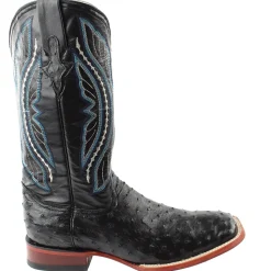 Colt Full Quill Ostrich Square Toe Cowboy Boots