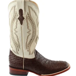 Colt Full Quill Ostrich Square Toe Cowboy Boots