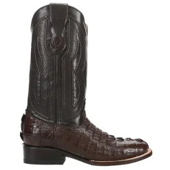 Dakota Hornback Caiman Square Toe Cowboy Boots