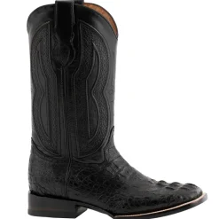 Dakota Hornback Caiman Square Toe Cowboy Boots
